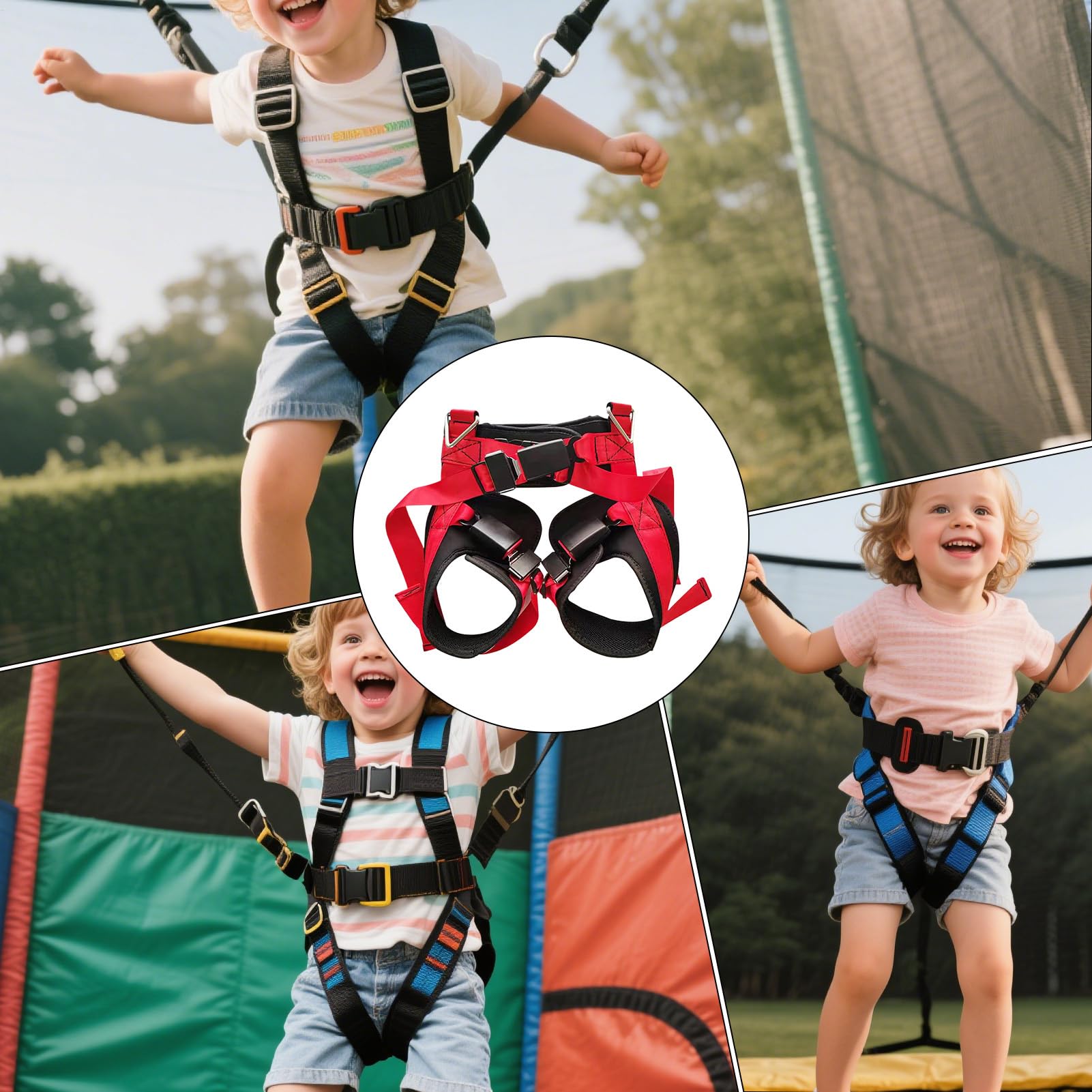 Generico Cinture Di Sicurezza, Imbracatura Anticaduta, Accessori per Sport Estremi, Protezione con Fibbia per Camminata, Corsa, Arrampicata, Parchi e Casa