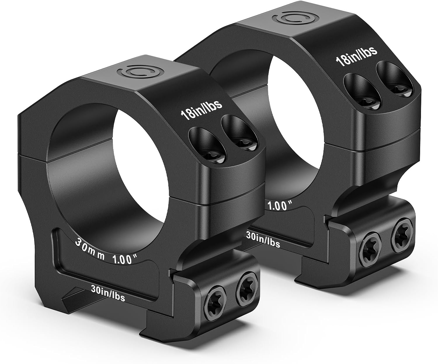 CVLIFE Scope Rings Mount - 7075 Aluminum Precision Scope Rings for Picatinny Rails - 2 Pieces