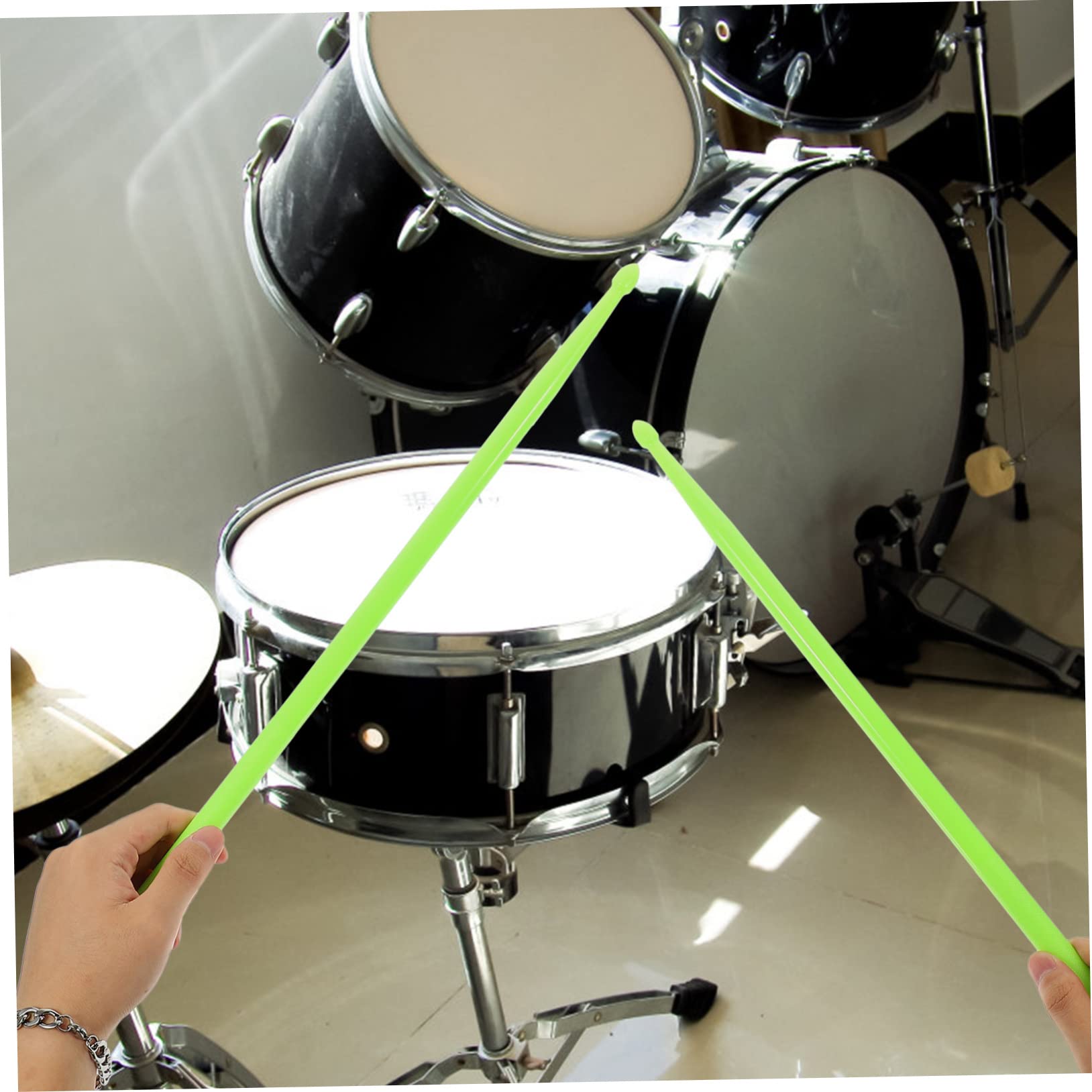SUPVOX 2 Pares Palillo De Tambor Cepillos De Tambor Instrumentos Musicales Infantiles Baqueta Suministro De Tambor Palillo Práctico Palo De Percusión Musical Niño Tas Ligero Sintió
