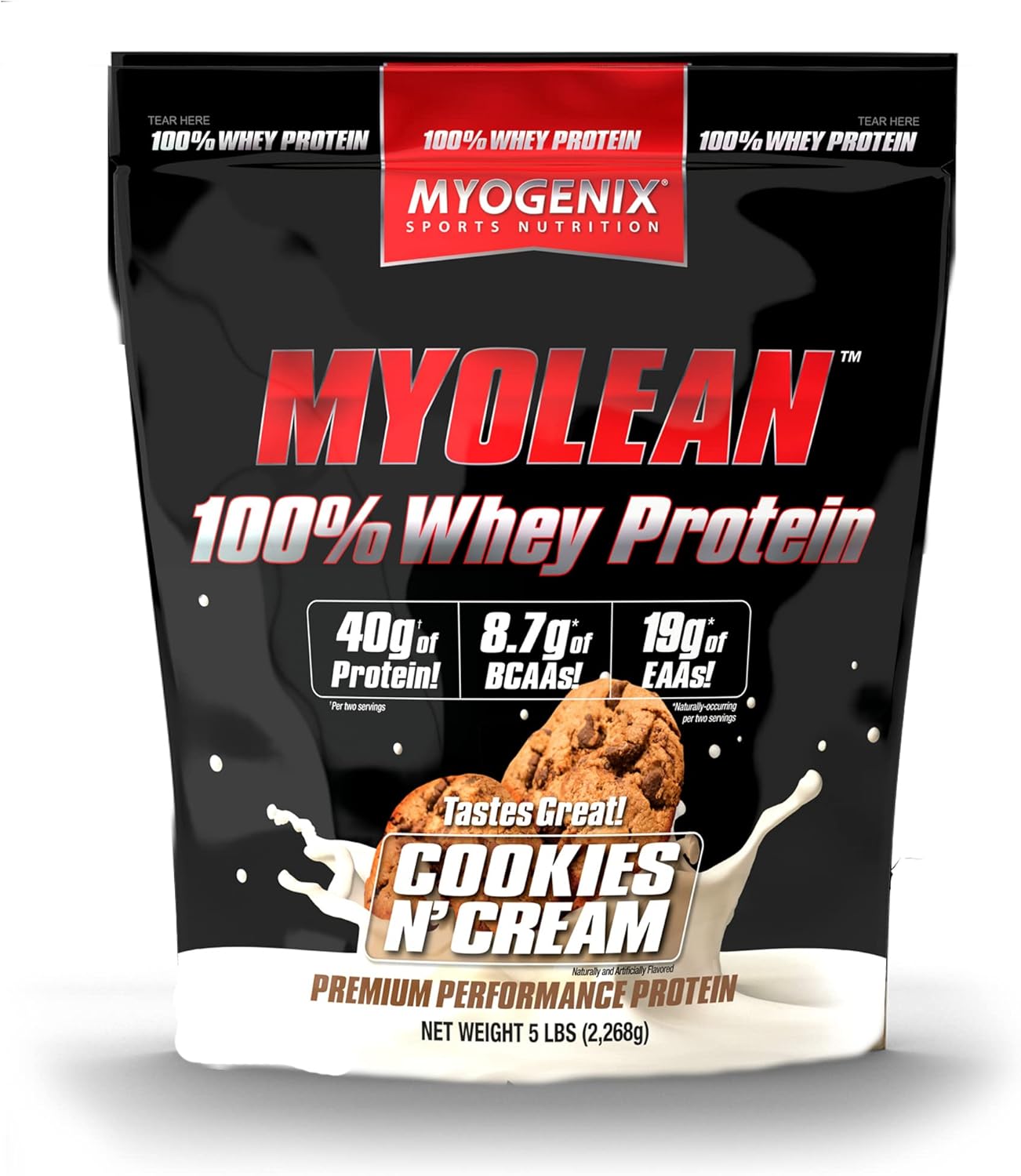 Myogenix Cookies and Cream Protein Powder Myolean 100 Whey