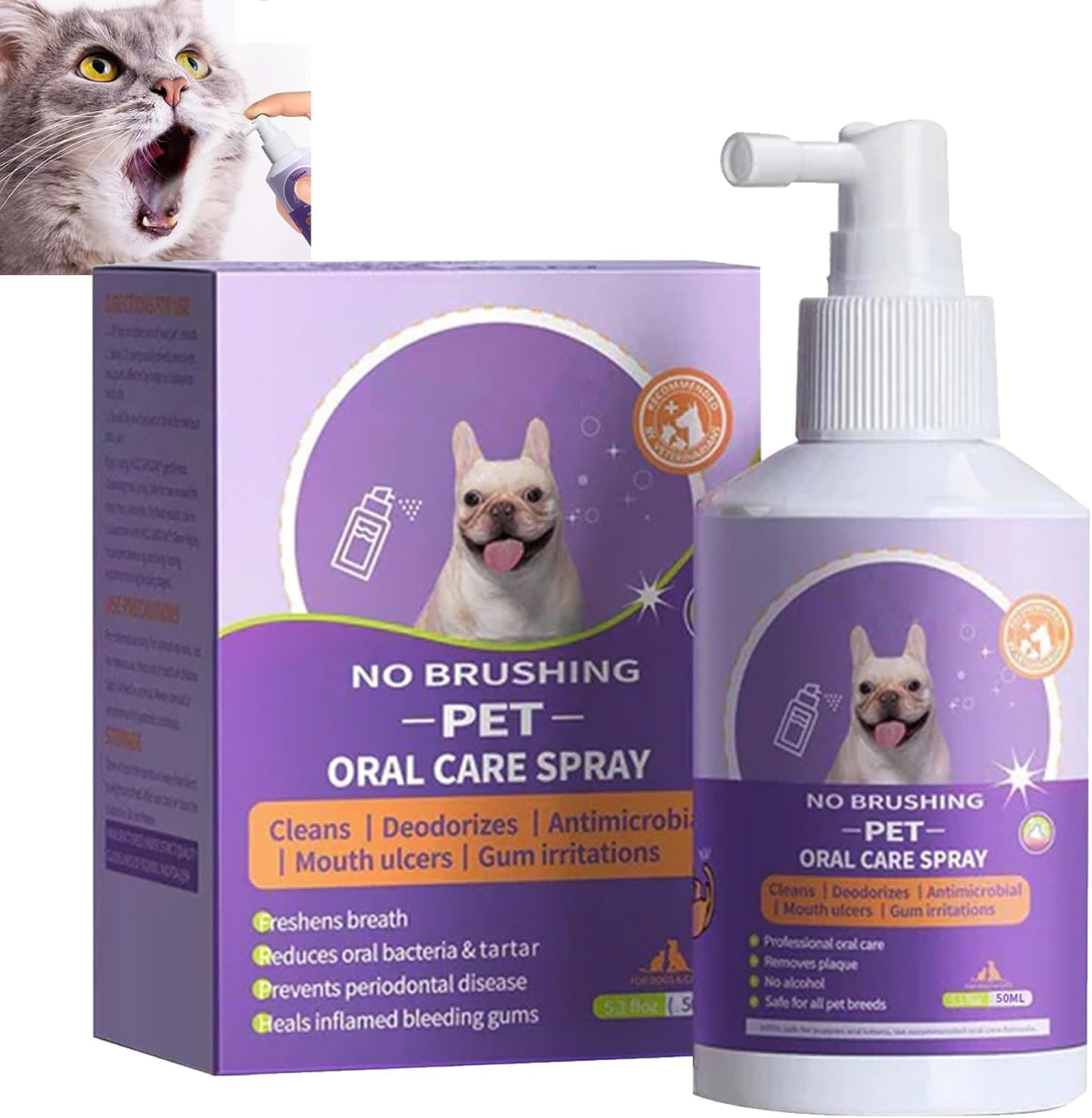 GHEART Pets Dental Care Bad Breath Treatment,New Pet Teeth Cleaning