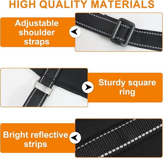 Adjustable Dog Lift Harness Dog Sling Portable Dog Sling (M) | Dog Lift Harness for Large Dogs Soft Lift Support and Rehab Harness for Senior,Injured,Disabled Dogs After ACL Surgery