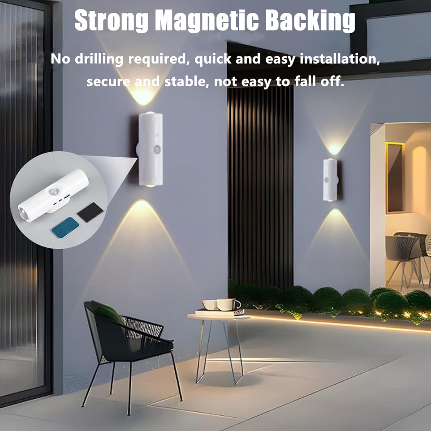 4PCS Rechargeable Smart LED Motion Sensor Ambient Light, Motion Sensor Night Light,Cordless LED Wall Night Lights,Magnetic Mount,500 mAh BatterySuitable for Bedrooms,Stairs,and Wardrobes(RGB 7-Color)