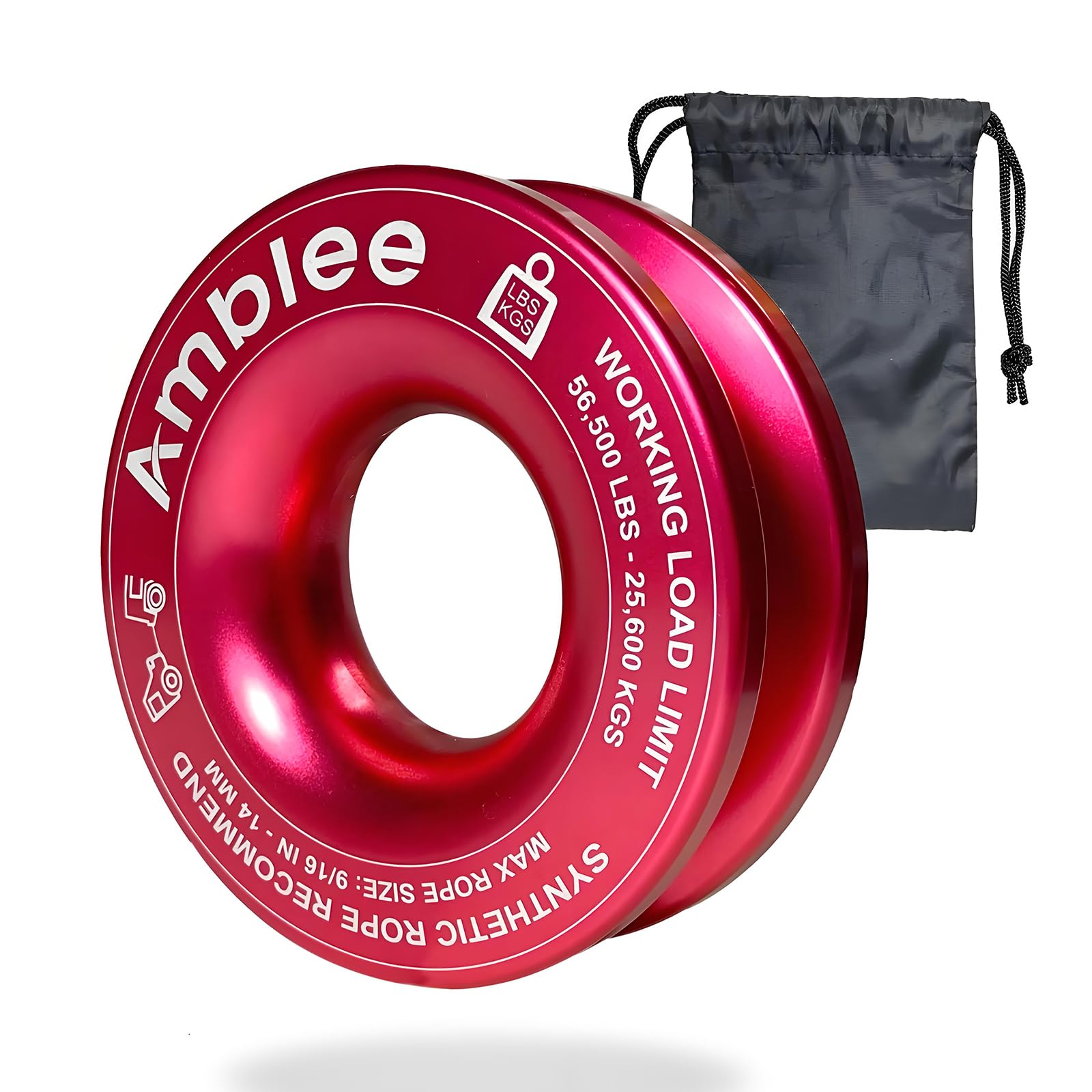 Amazon.com: Amblee Soft Shackle Snatch Recovery Ring - Snatch  