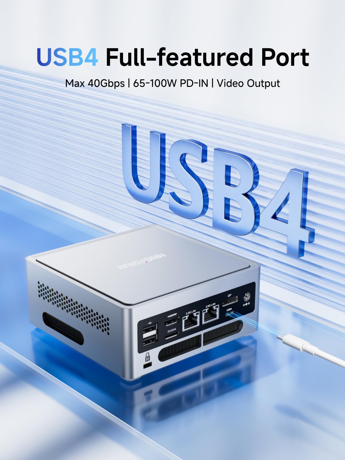 MINISFORUM NAB8 Plus Mini PC Barebone with Intel Core i7-12800H