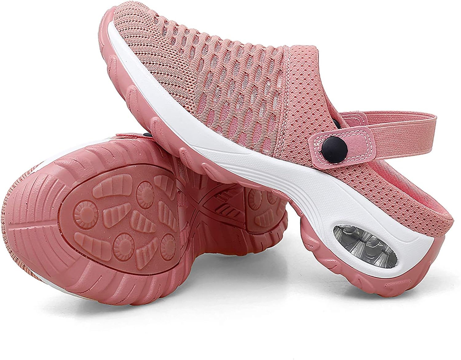 Trsorini Mules Clogs for Women Summer Air Cushion Platform Mesh Mules Sneaker Sandals for Female Lightweight Beach Shoes Outdoor Slippers Walking Shoes - Image 3