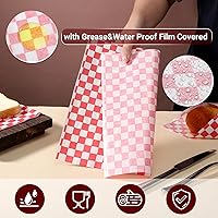 Vista 3 de EUSOAR Papel de envoltura para sándwich, 200 hojas de pergamino para hornear, cera seca, papel de delicatessen resistente a la grasa