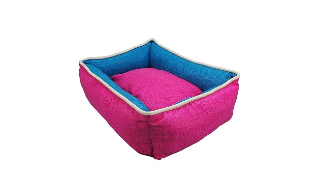 Foto 8 de 8 de ION® 4en1 Cama Cuna Cuadrada Bicolor Reversible T1 50x40 Turquesa/Rosa