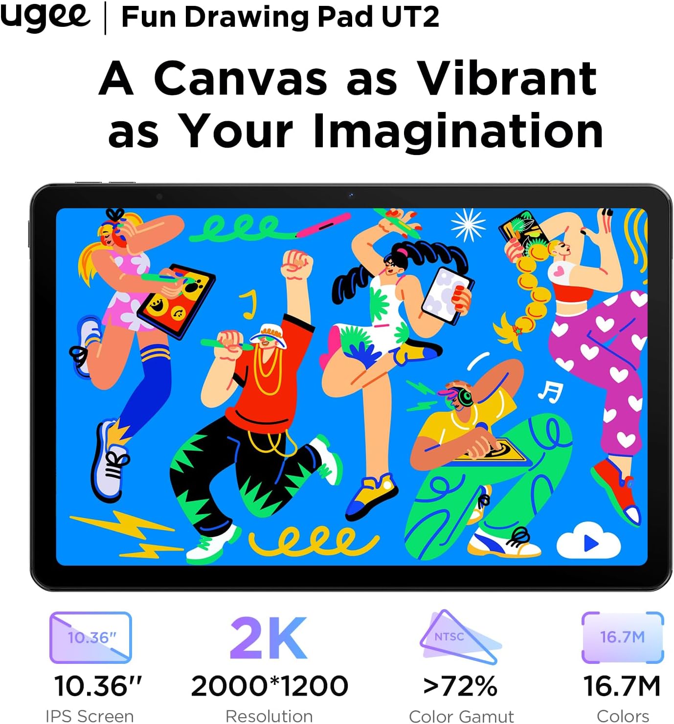 UGEE UT2 Android 14 Fun Drawing Pad - Standalone No Taiwan | Ubuy