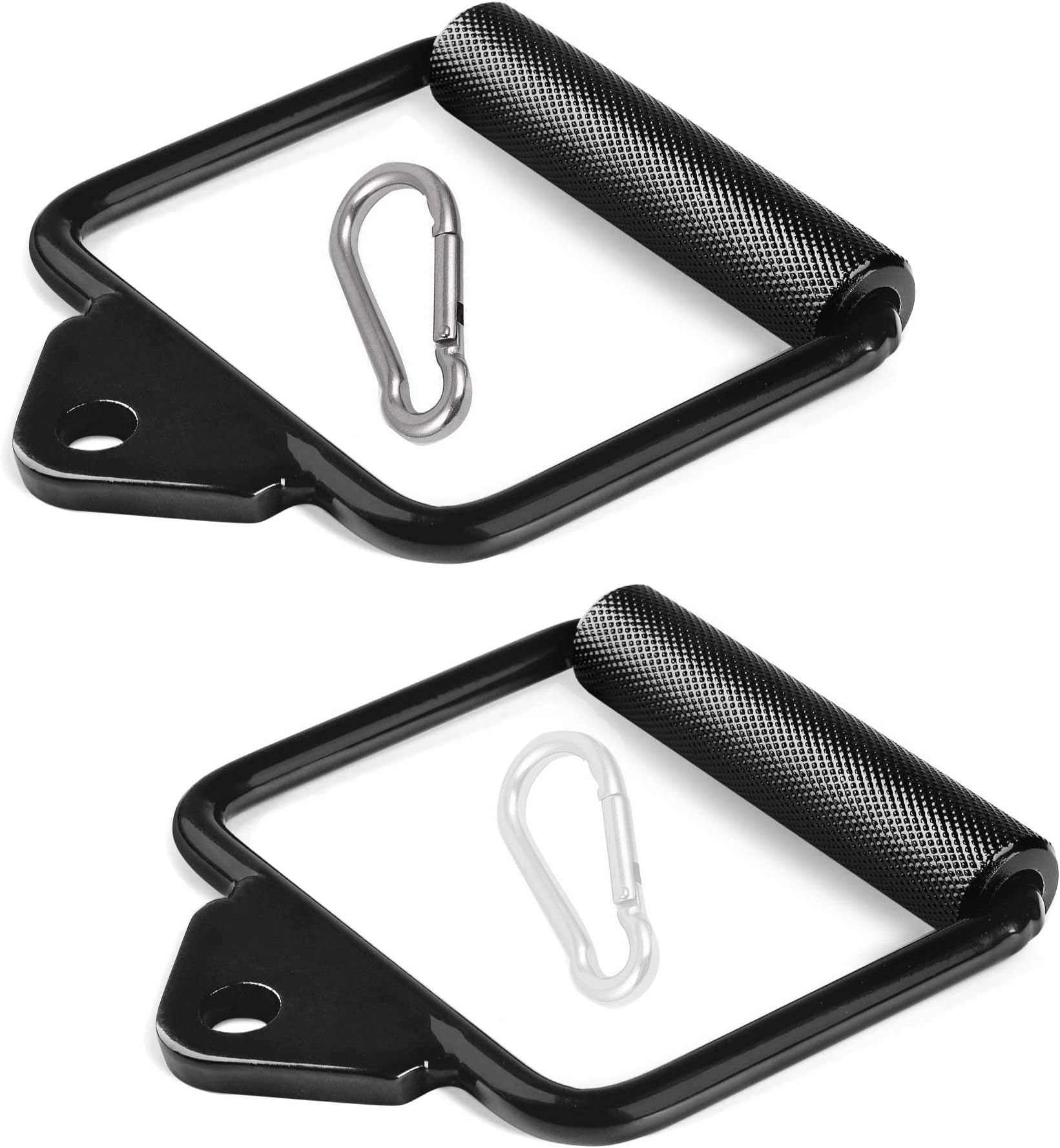 2 Double D Row Handle Cable Attachment for Weight Workout Multi-Training Bar Fitdex-image-36