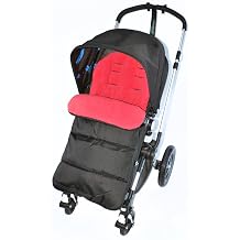 Footmuff/Cosy Toes Compatible with Bugaboo Pushchair Fire Red