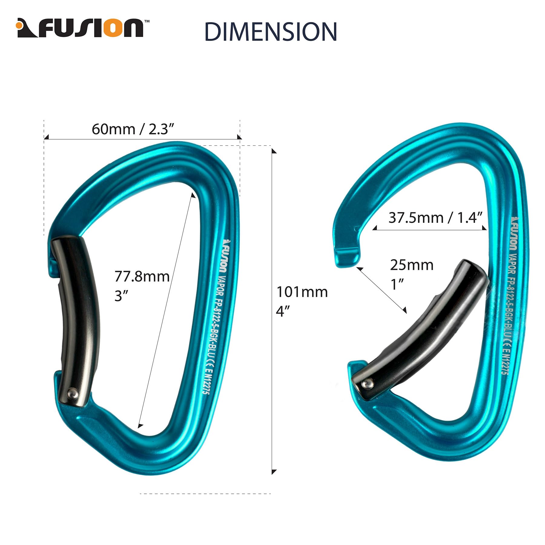 Amazon.co.jp: Fusion Climb Vapor 5 Quickdraw - 6パック 丈夫で軽量 