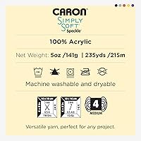 Vista 7 de Hilo Caron Simply Soft Speckle, Abismo