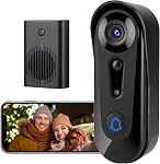 Video Doorbell Home/Outdoor, 2.4 Ghz WiFi Wireless 1080P Doorbell Camera, Night Vision, Two-Way Audio, Cloud Storage with Indoor Wireless Chime
