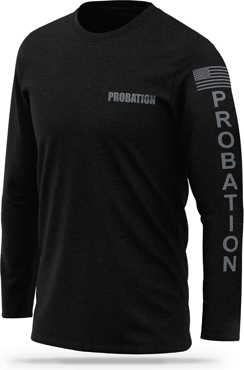 Probation Cotton Long Sleeve - USA Patriotic Shirt - Durable Breathable Moisture Wicking Law Enforcement Uniform