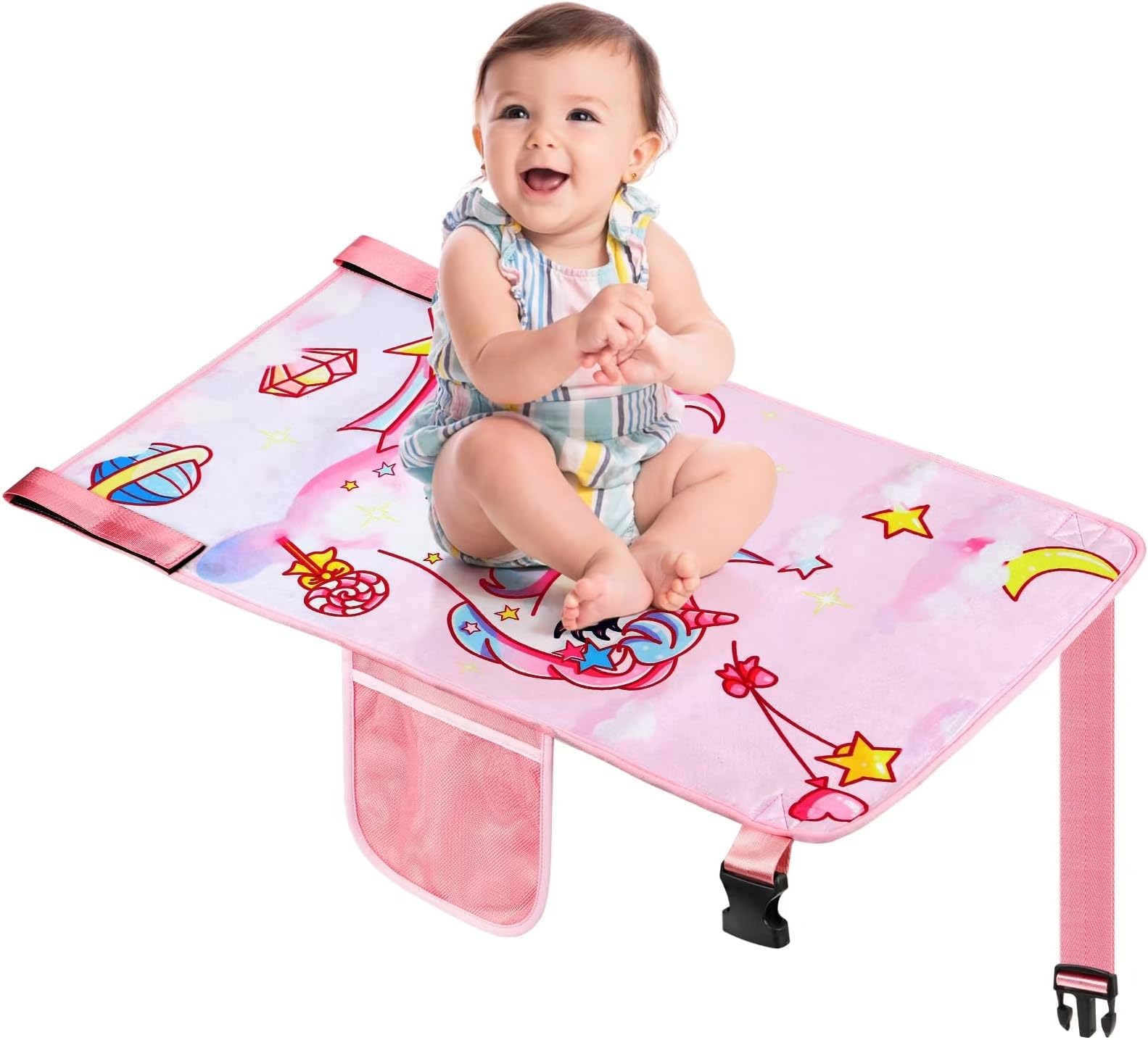 Toddler Airplane Bed, Airplane Seat Extender for Kids, Toddler Airplane Travel Essentials, Portable Toddler Travel Plane Bed, Airplane Flight Must Haves for Kids