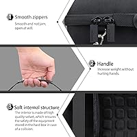 Vista 5 de co2CREA Funda de viaje rígida de repuesto para altavoz Bluetooth impermeable JBL Charge 4 / Charge 5 (funda negra)