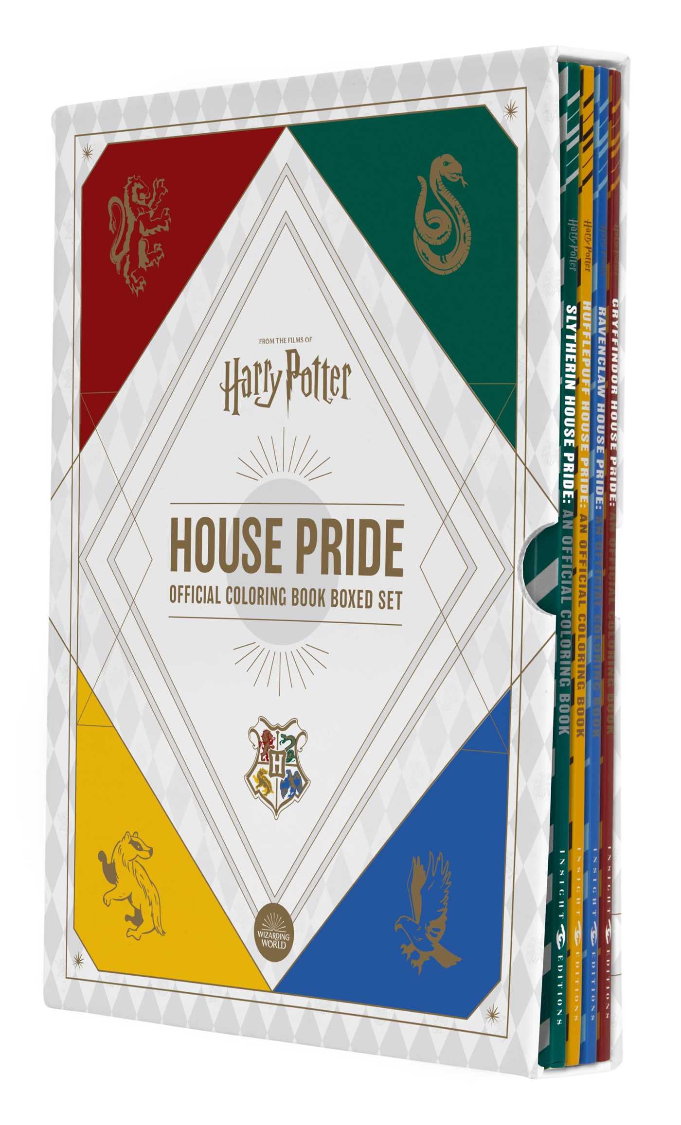 Harry Potter House Pride Official Coloring Book coffret de collection haut de gamme