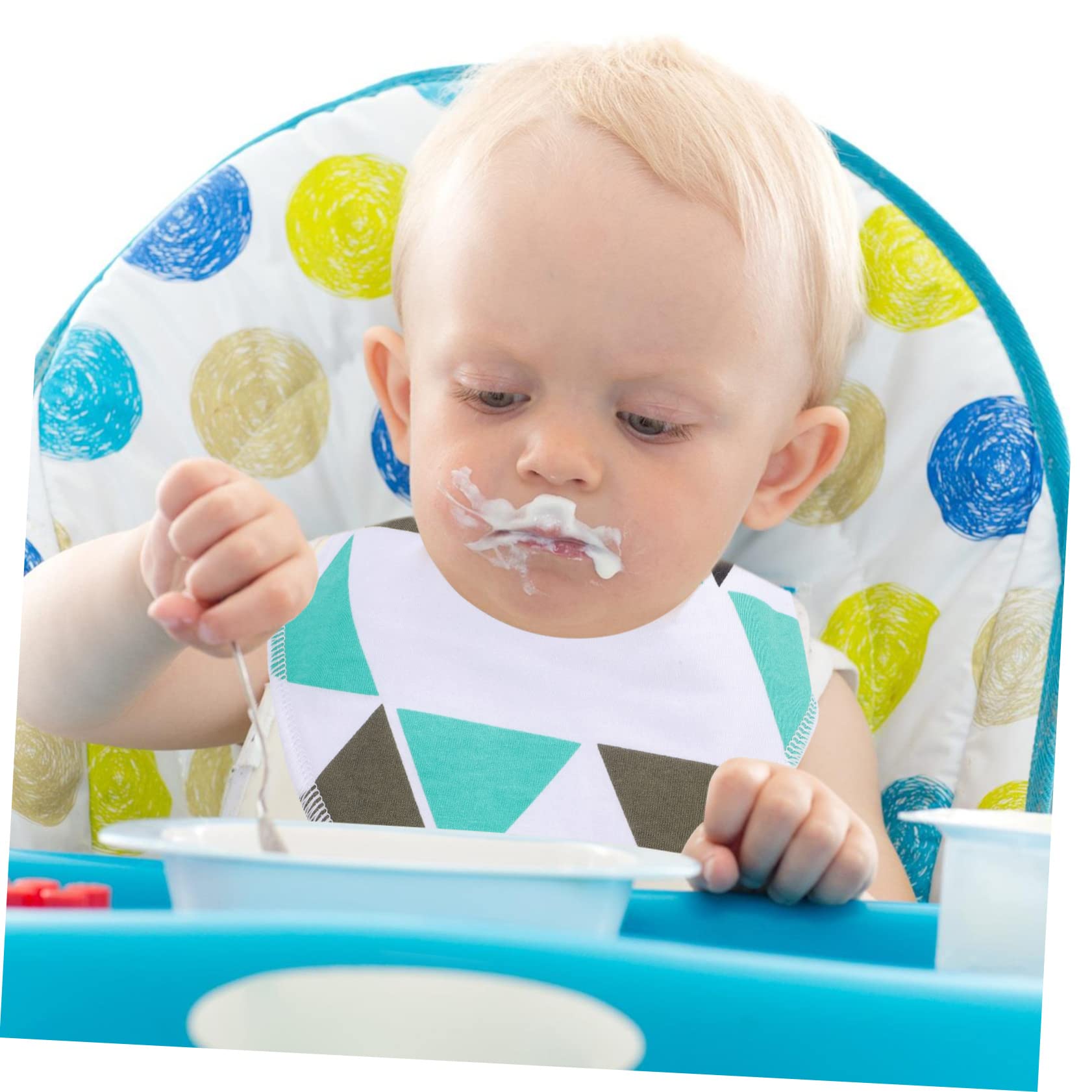 ifundom 12pezzi Bavaglini Impermeabili Per Bavaglini Cotone Bandana Assorbenti e Lavabili Protezione Per Pasti e Saliva Adatti e Piccoli