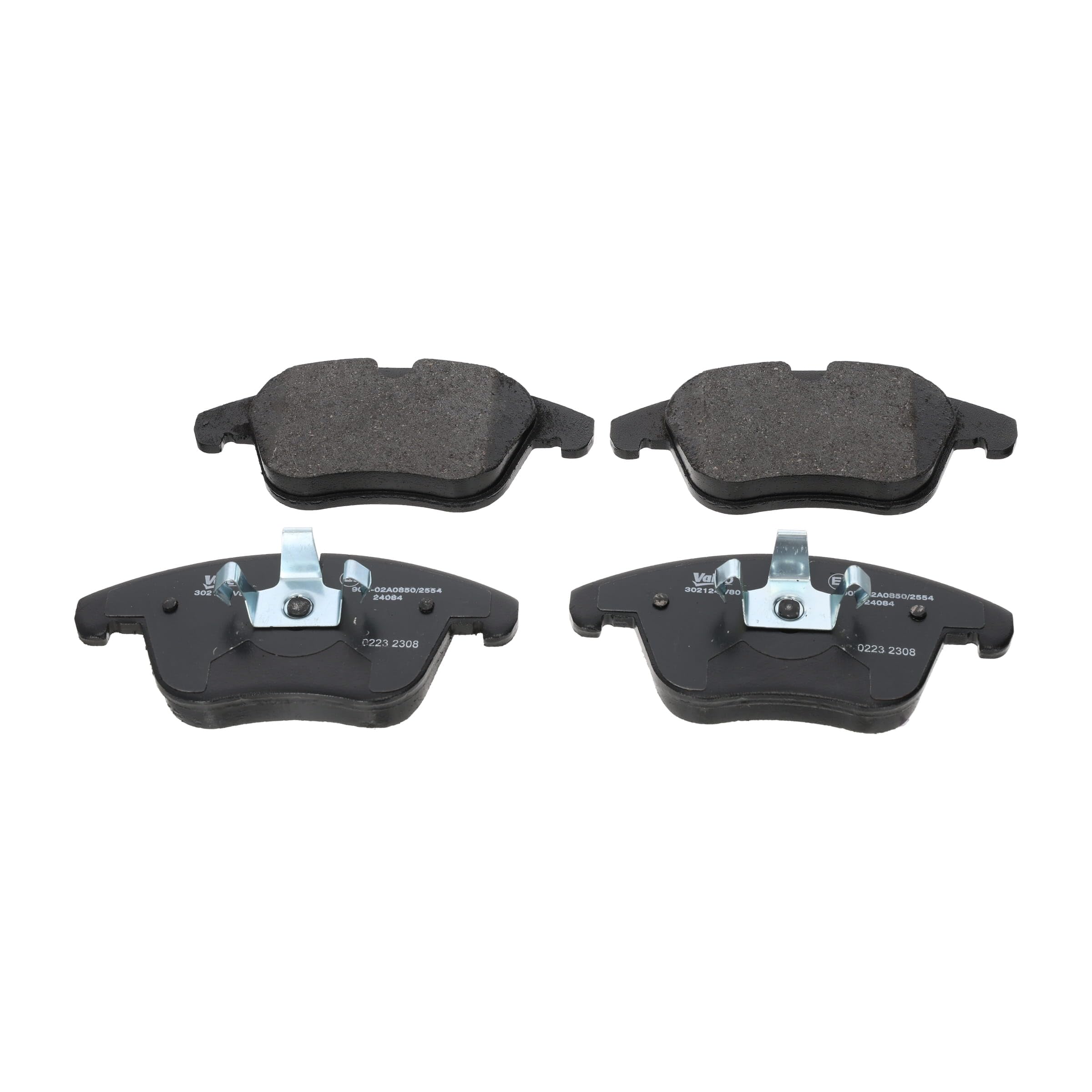Valeo Jeu de 4 Plaquettes de Frein Essential 302124, Essieu Avant | Compatible avec: CITROËN C5 III, C5 III Break, PEUGEOT 407, 407 Coupe, 407 SW, 508 I, 508 SW I, 508 SW Kasten/Kombi