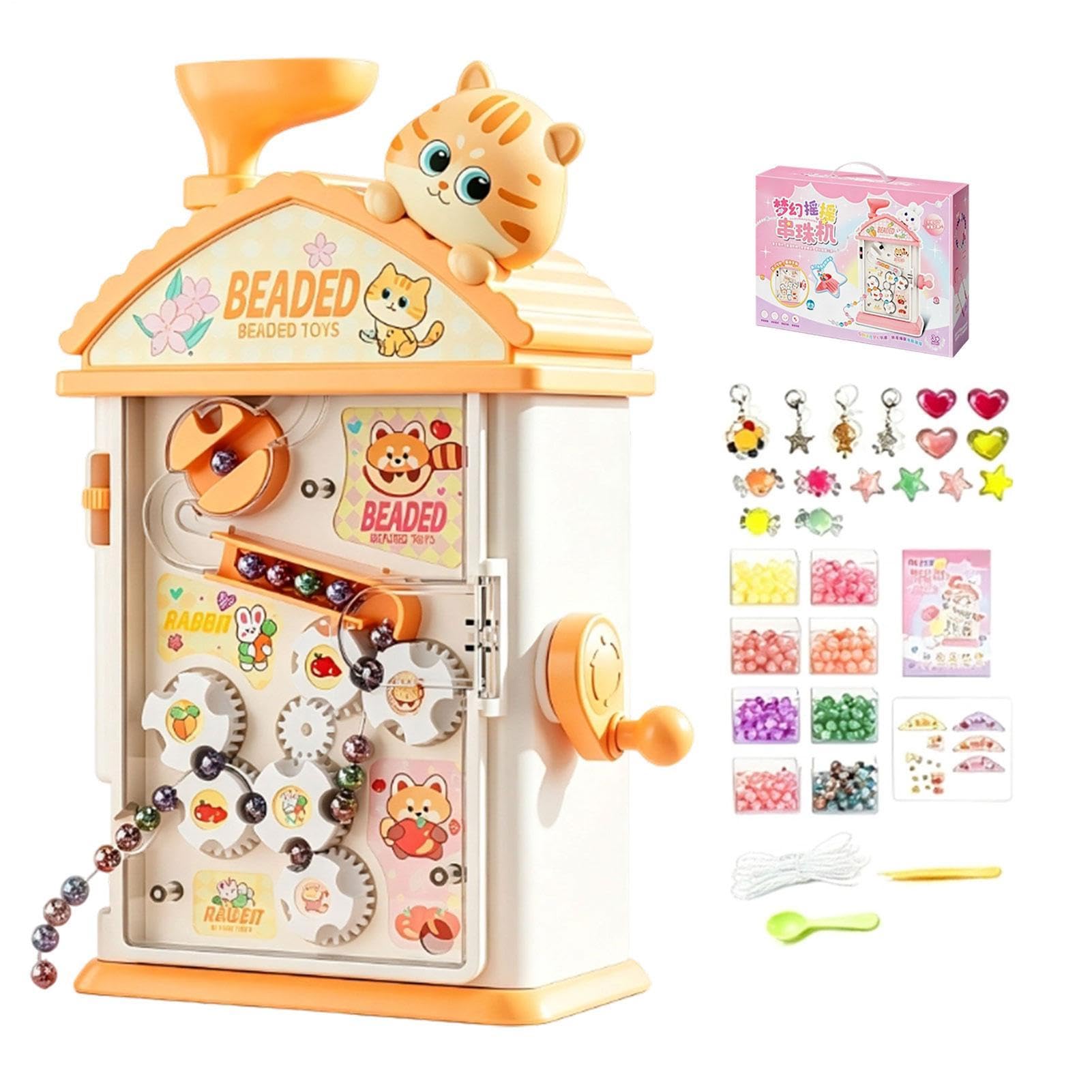 Kit Crea Bracciali per Bambini Materiali Creativi Interattivi a Manovella