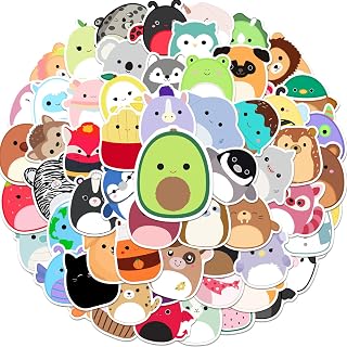 100 PCS Cute Stickers Pack | Cartoon Animal Aesthetic Decals, Vinyl Waterproof Stickers for Laptop,Guitar,Motorcycle,Bike,Skateboard,Luggage,Phone,Hydro Flask, Gift for Kids Teen Birthday Party (cute)