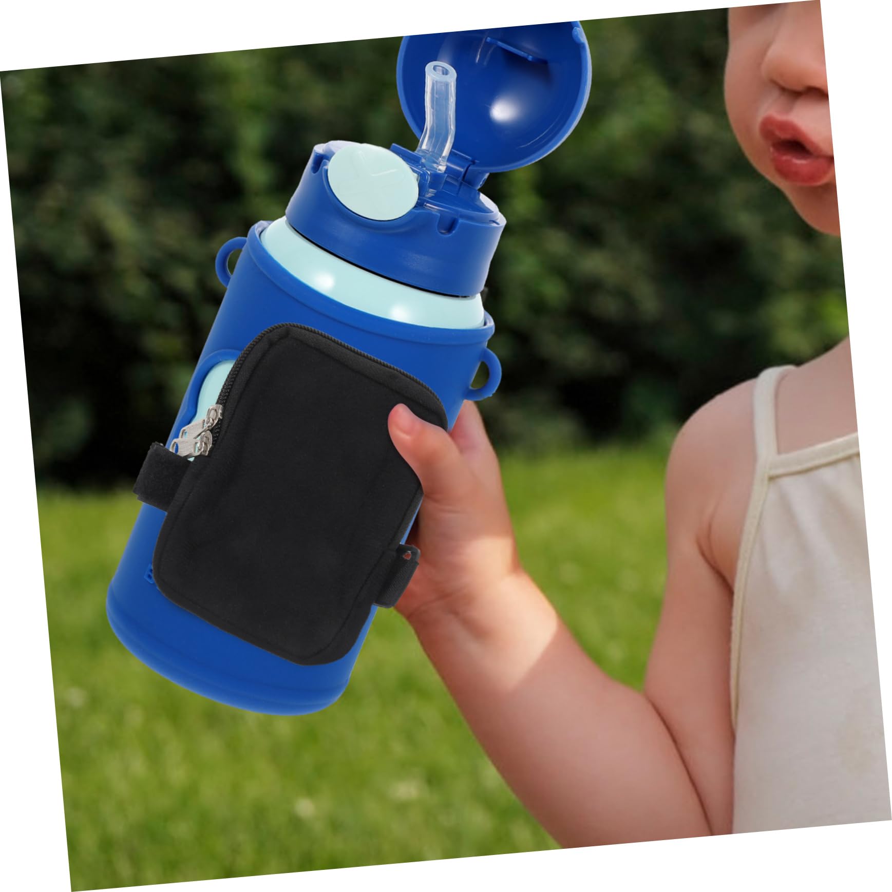VANZACK 5 Stück Bechertasche Wasserflaschentasche Wanderflaschen Schmale Flasche Wasserflaschentasche Tragbarer Tragegriff Trinkbecher Aufbewahrungstasche Für Becher Flaschen