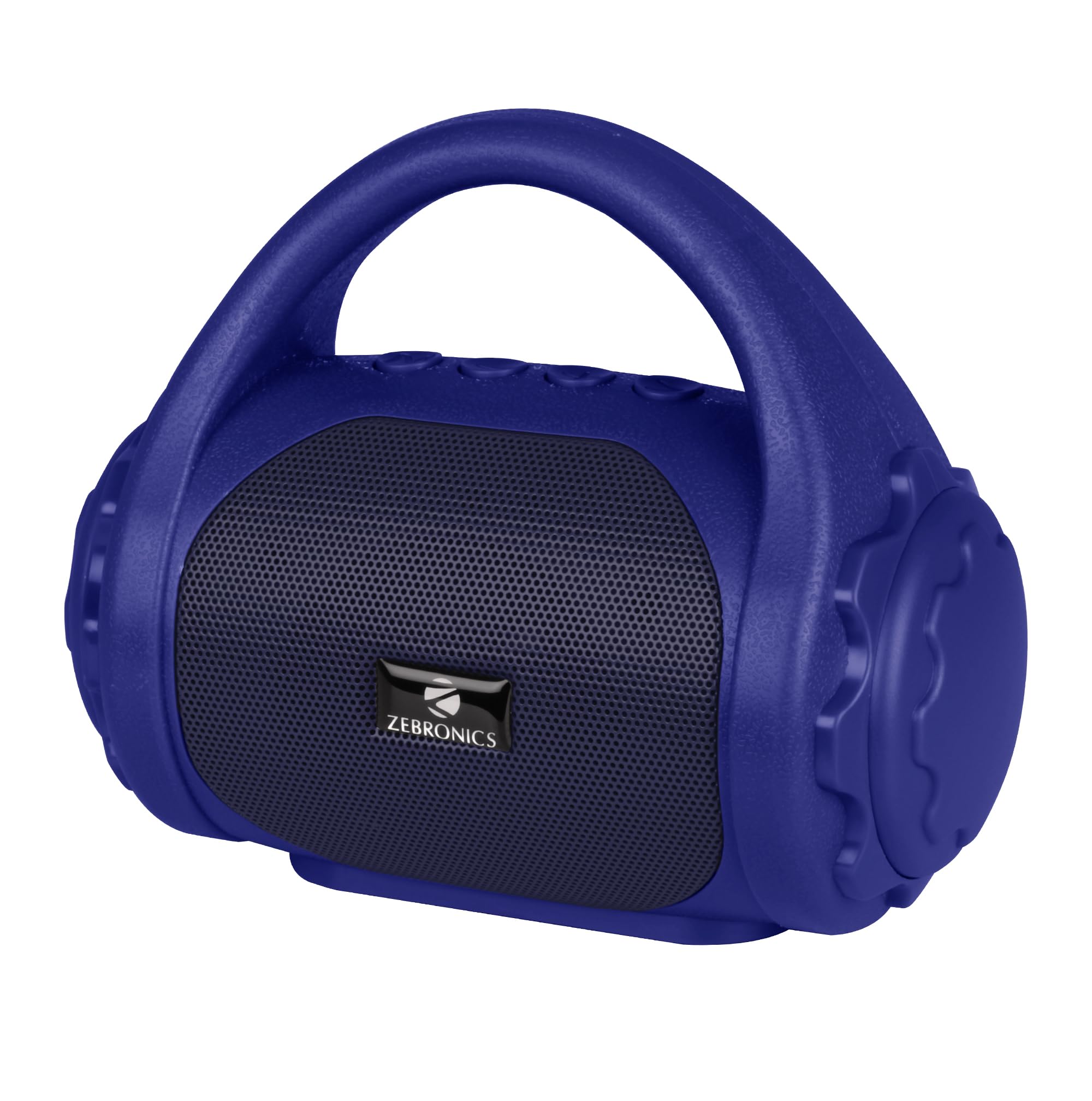 Zebronics County 3W Wireless Bluetooth Portable Speaker with Supporting Carry Handle, USB, SD Card, FM & Call Function (Blue)-image-38