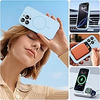 Vista 273 de Miracase - Funda diseñada para iPhone 13 Pro Max con protector de pantalla, [forro interior de microfibra suave antiarañazos], funda protectora