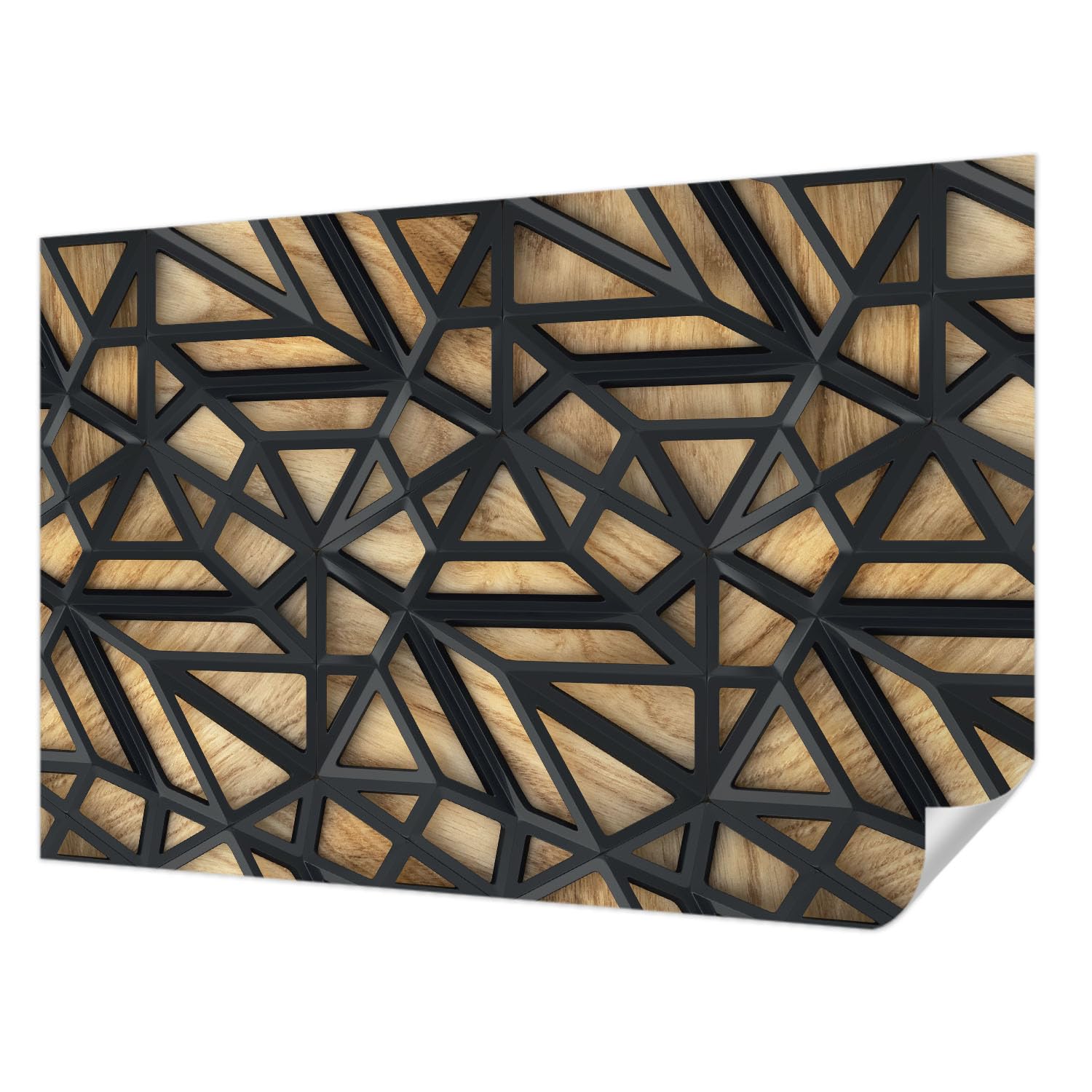 Papier peint adhésif de haute qualité à connexion géométrique 70 cm
