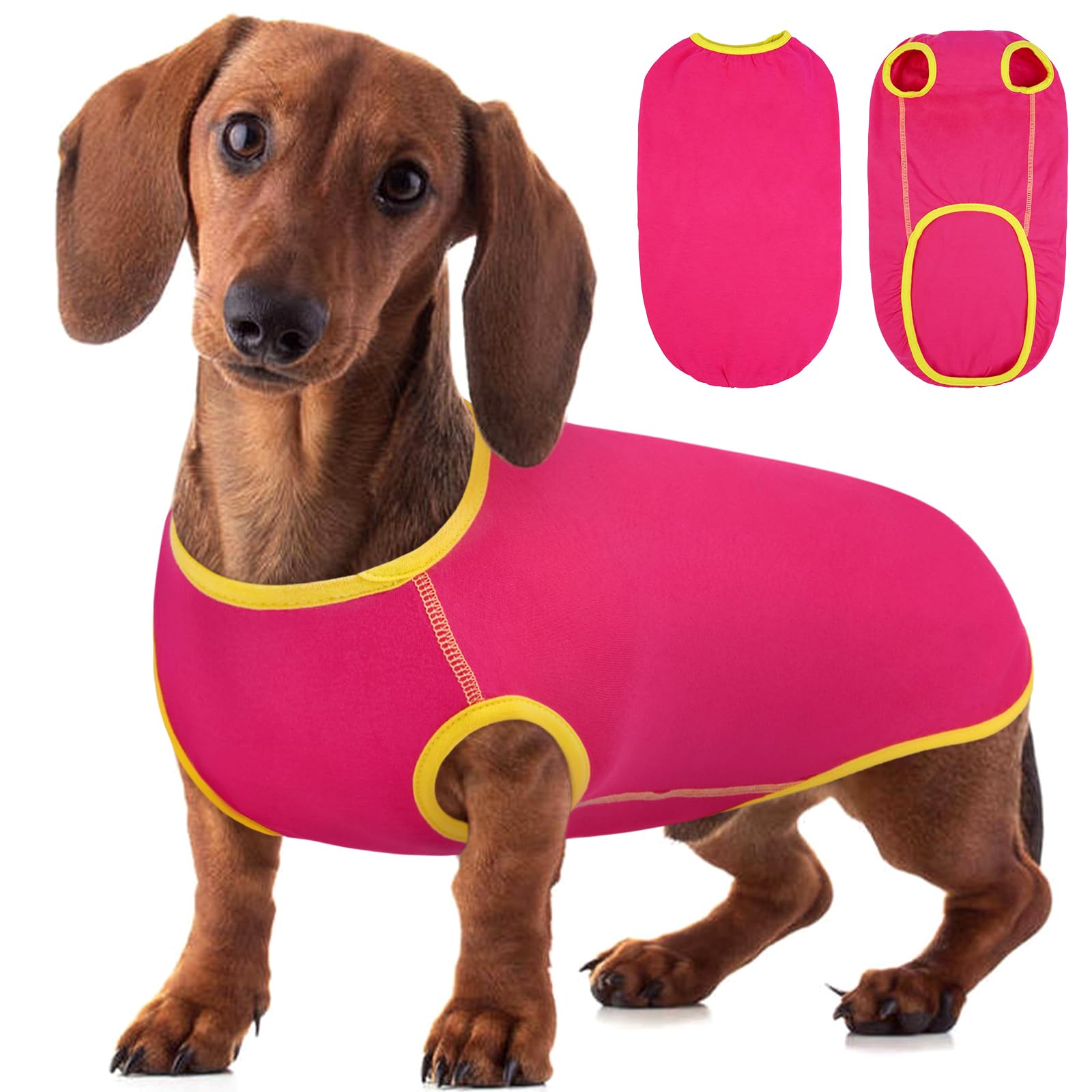 Hjyokuso Dachshund Jumper, Flexible Thin Dachshund Fleece Pullover, Soft Shirt for Sausage Dogs Perfect for Indoor Rest Walks