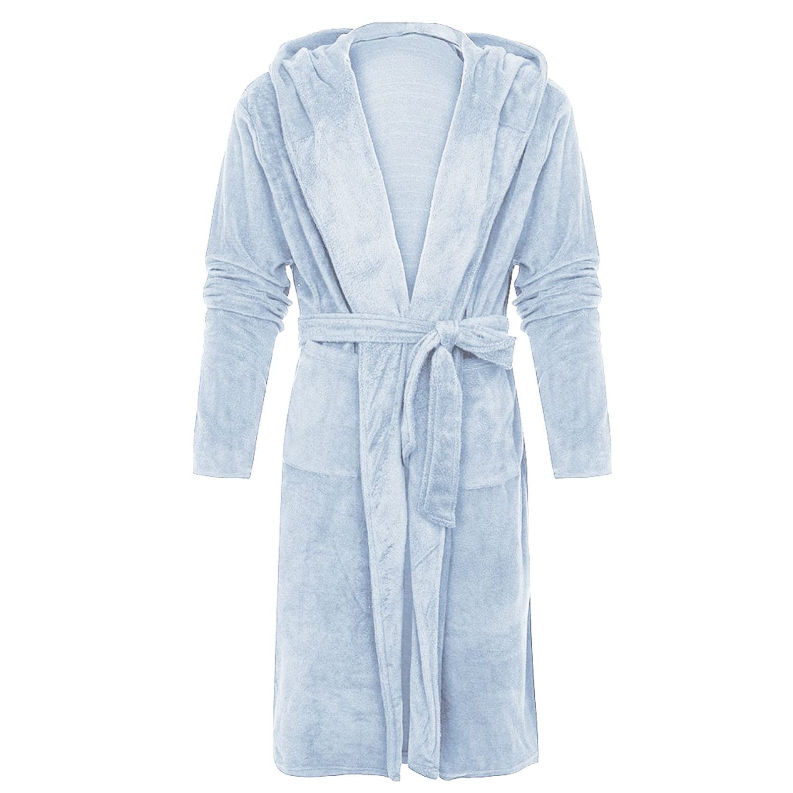 Accappatoio da donna in spugna con cappuccio, accappatoio da sauna, lungo