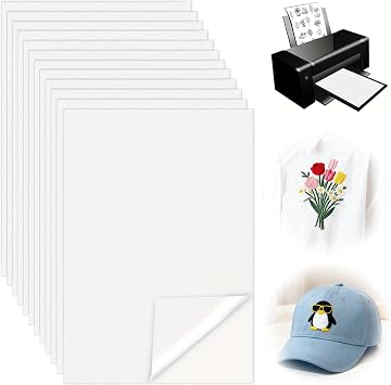 12 Pack Water Soluble Embroidery Paper, Stick and Stitch Stabilizer