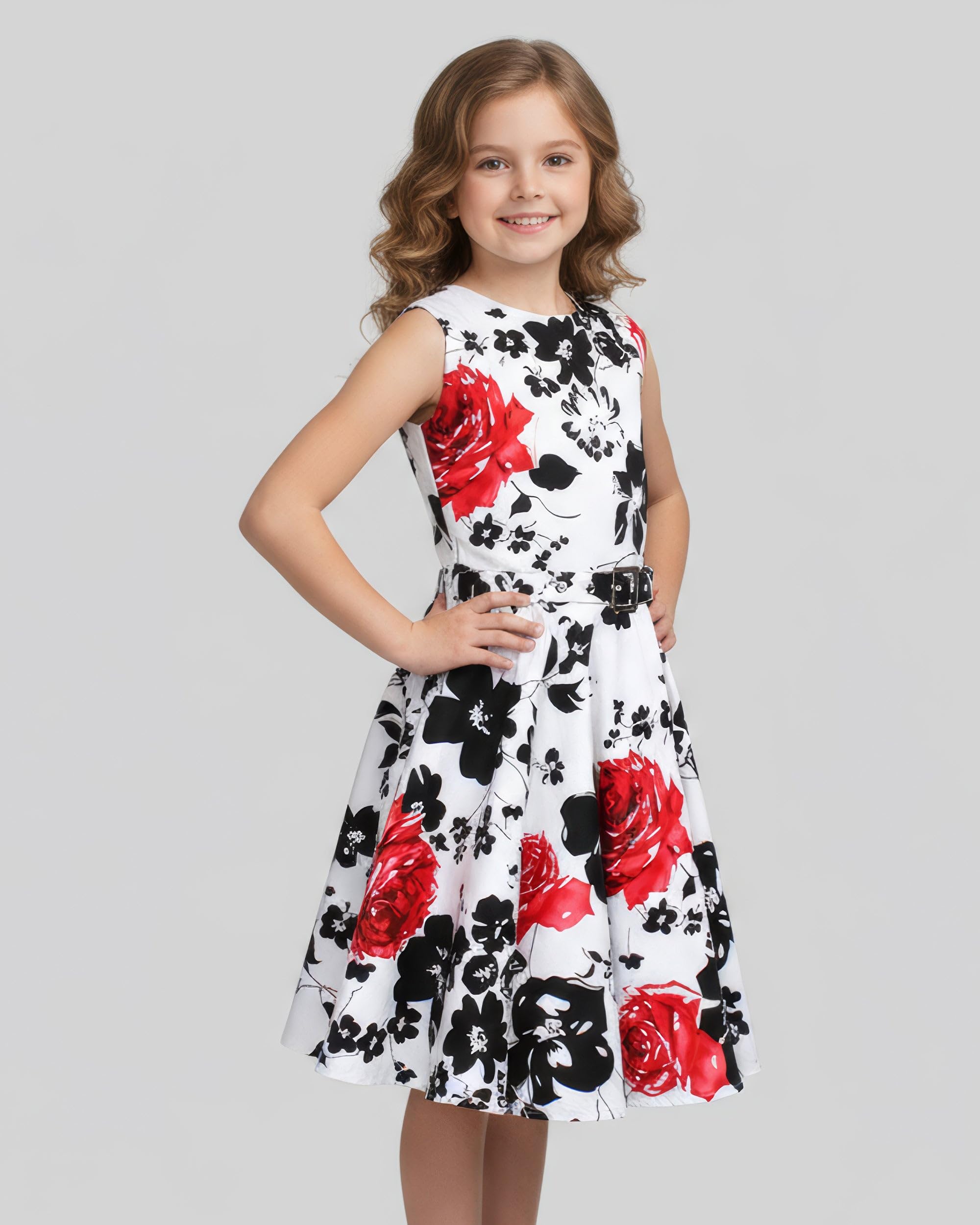 BlackButterfly Kinder 'Audrey' Vintage Kleid im 50er-Jahre-Stil