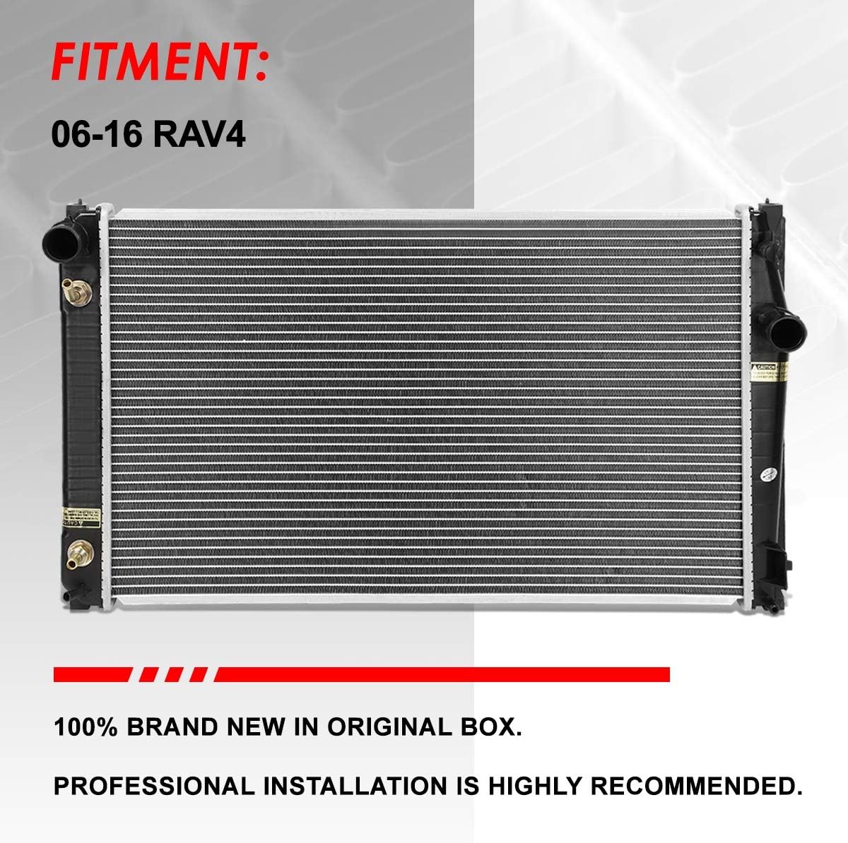 Auto Dynasty Radiator Compatible with 2006-2016 Toyota Rav4, DPI 2892 Factory Style 1-Row Cooling Radiator, Aluminum Core