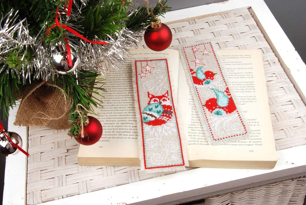 Vervaco Cross Stitch Bookmark Kit Winter Scenes (Set of 2) 2.4" x 8"