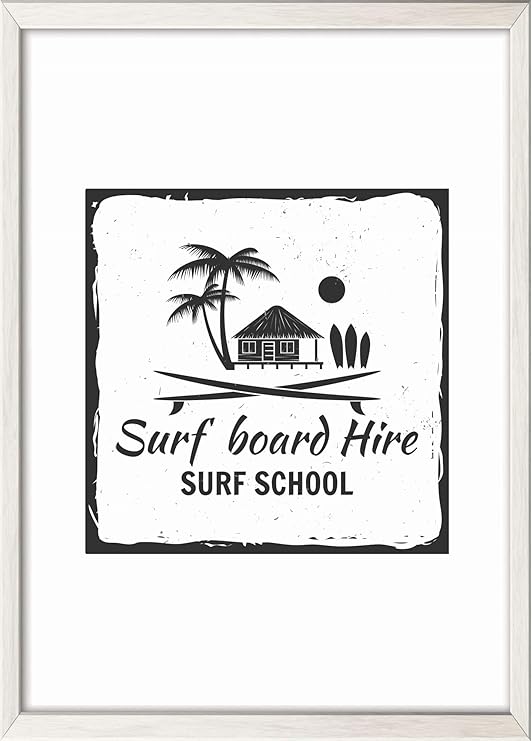 Amazon Co Jp Gawz Japan モノクロのサーフィン学校a4ポスター フレームなし 光沢用紙210 297mm サーフィン 波乗り ハワイ オーストラリアインテリア アート イラスト 壁飾り 巣ごもり生活 おうち時間 部屋模様替え 写真画質 日本製 ホーム キッチン