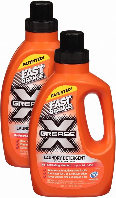 Fast Orange 22340 Detergente líquido para roupas, com fragrância de laranja, 2 unidades de 1,2 L
