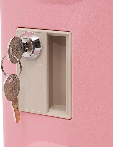 Miniatura 7 de Kathring Taquilla, armario de metal con bloqueo de 19 pulgadas, casillero independiente con 1 puerta, capacidad de peso de 44.09 libras, para