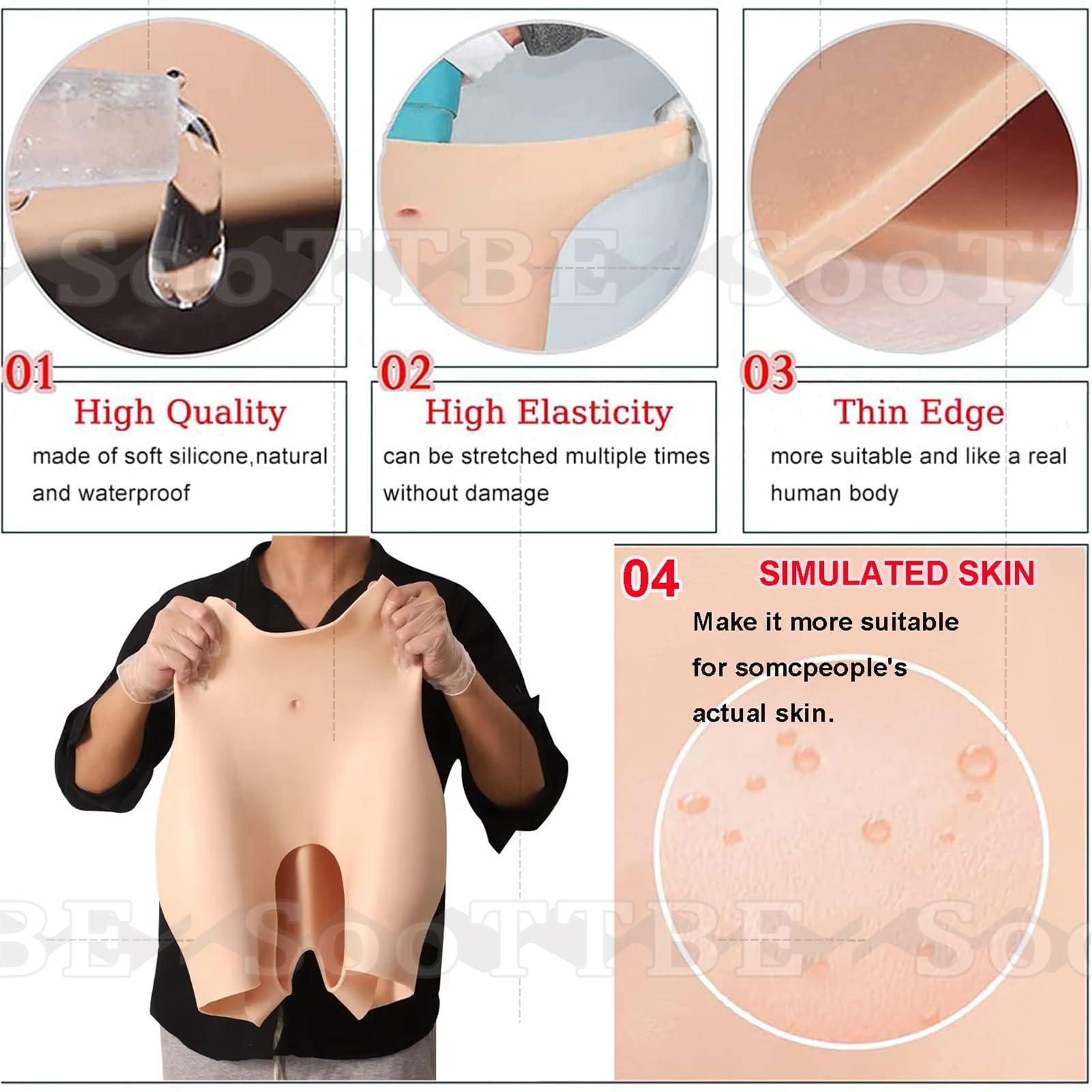 Silicone Butt Shaper Mutandine Hip Lift Enhancer Mutandine A Vita Alta Culo Finto Push Up Biancheria Intima Morbida per Le Donne Drag Queen