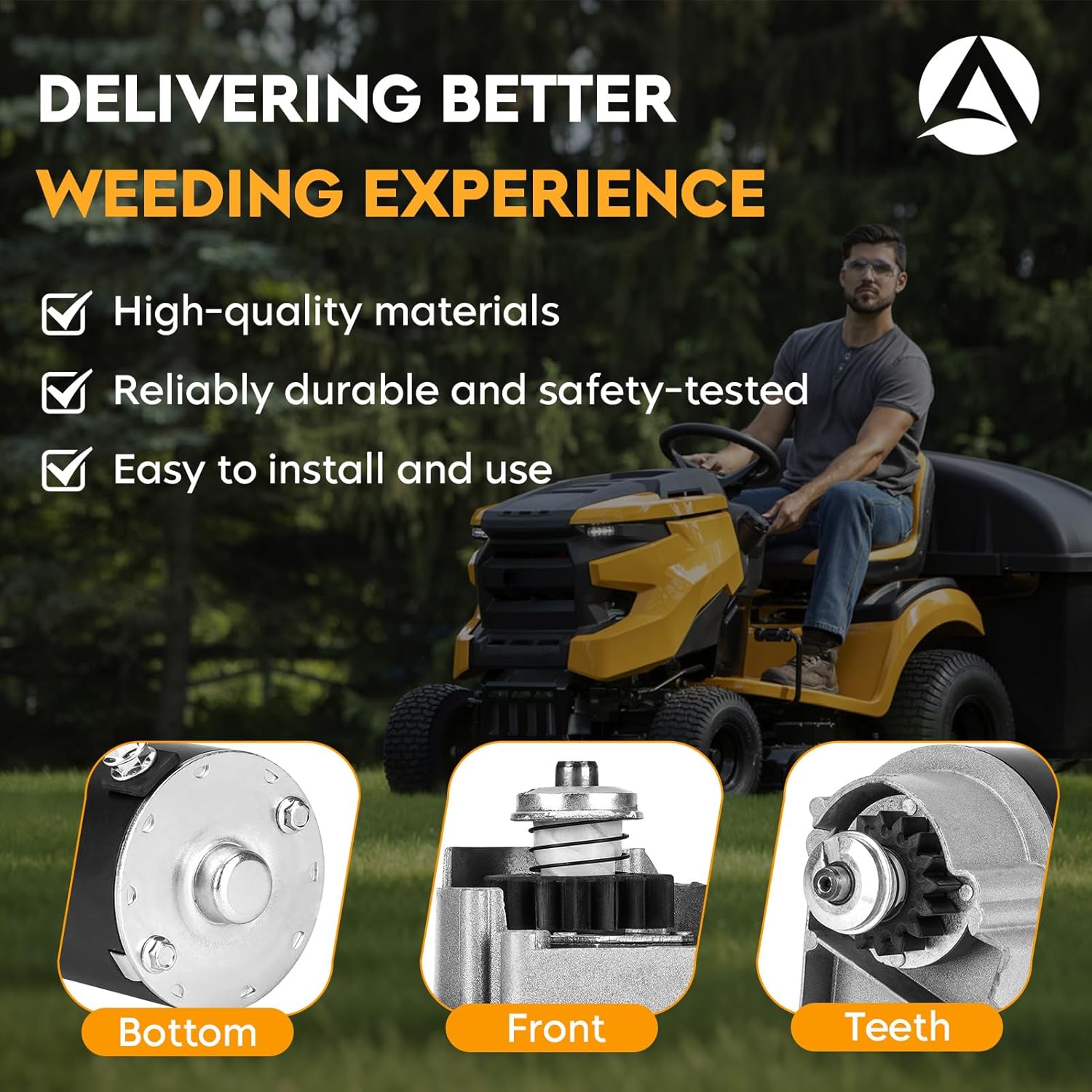 Starter for 410-21013 Massey Ferguson 14 and 16 Tractor All, John Deere 110 1972-1974, 112 1969-1974, 120 1970, 1971, 140 1968-1974, for AM31568 5761N SAB0043