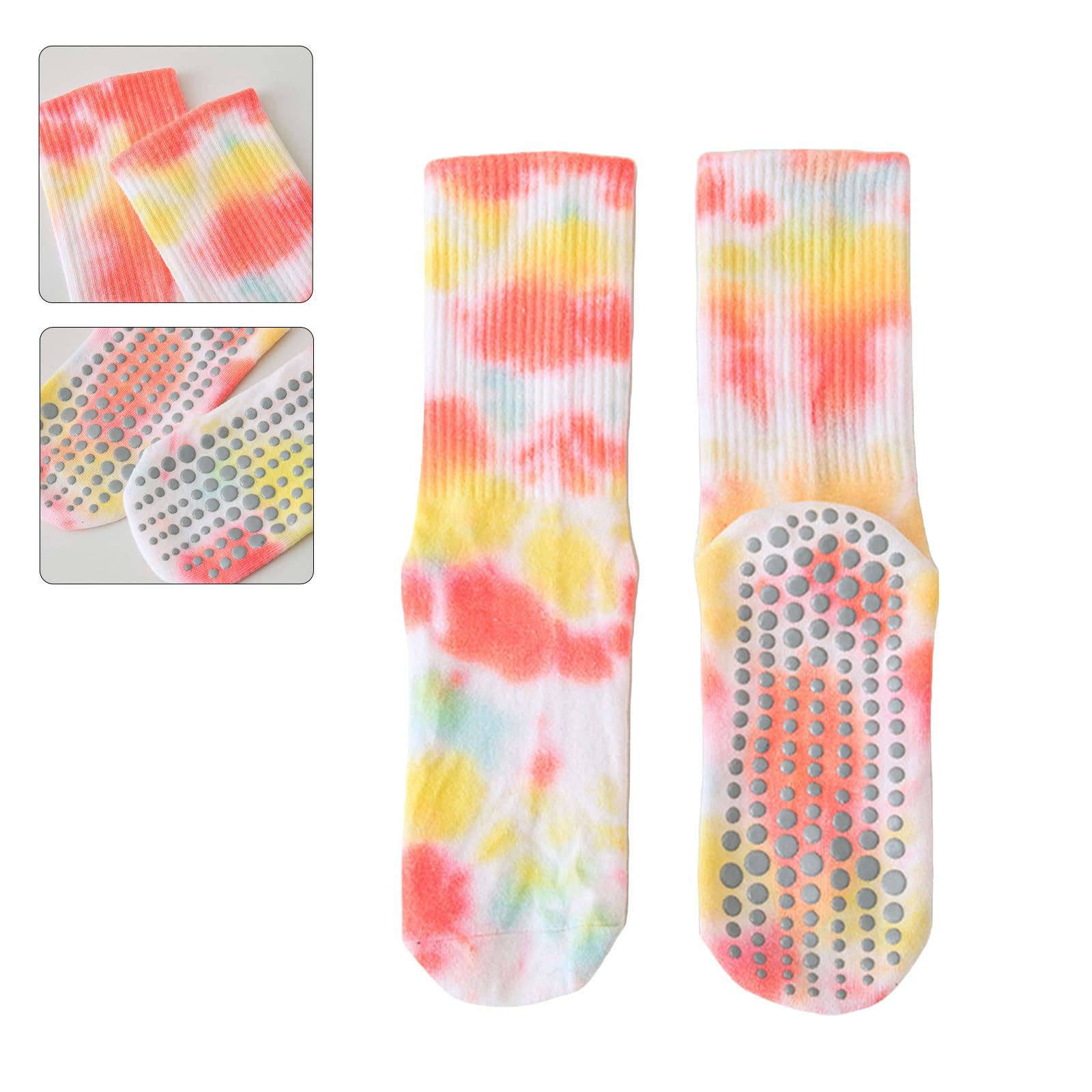 Dsgzkk Socks,Women Cotton Dance Barre Ballet Socks Pilates Socks Yoga Socks Fall Prevention Grip Socks for Home Workout Gym
