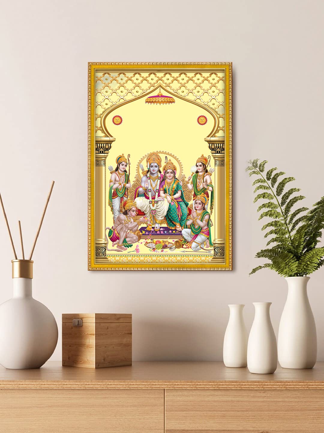 Buy 999Store Ram Darbar Lord Ram With Sita And Bharat Hanuman Photo