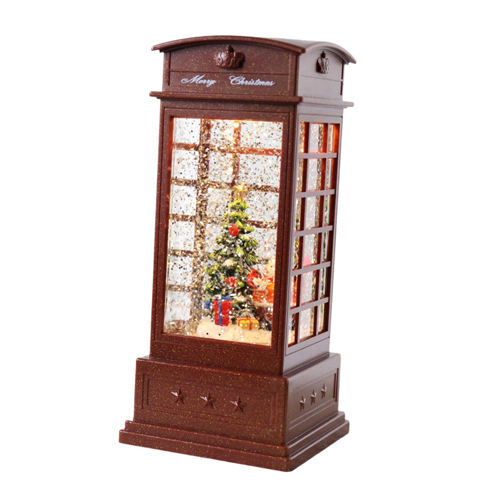 PIXZCSA Christmas Lights Wind Lanterns Gorgeous Lantern Christmas Lantern LED Ornament Suitable for Garden Courtyard Special Occasions Xmas Decorative Indoor