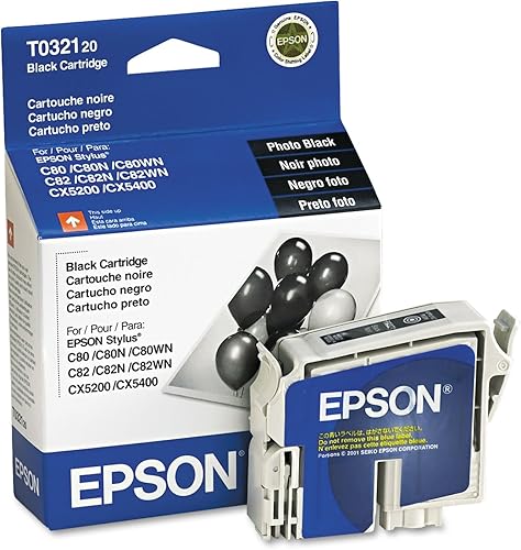 Epson T032120 Cartucho de inyección de tinta negro para Epson Stylus C80