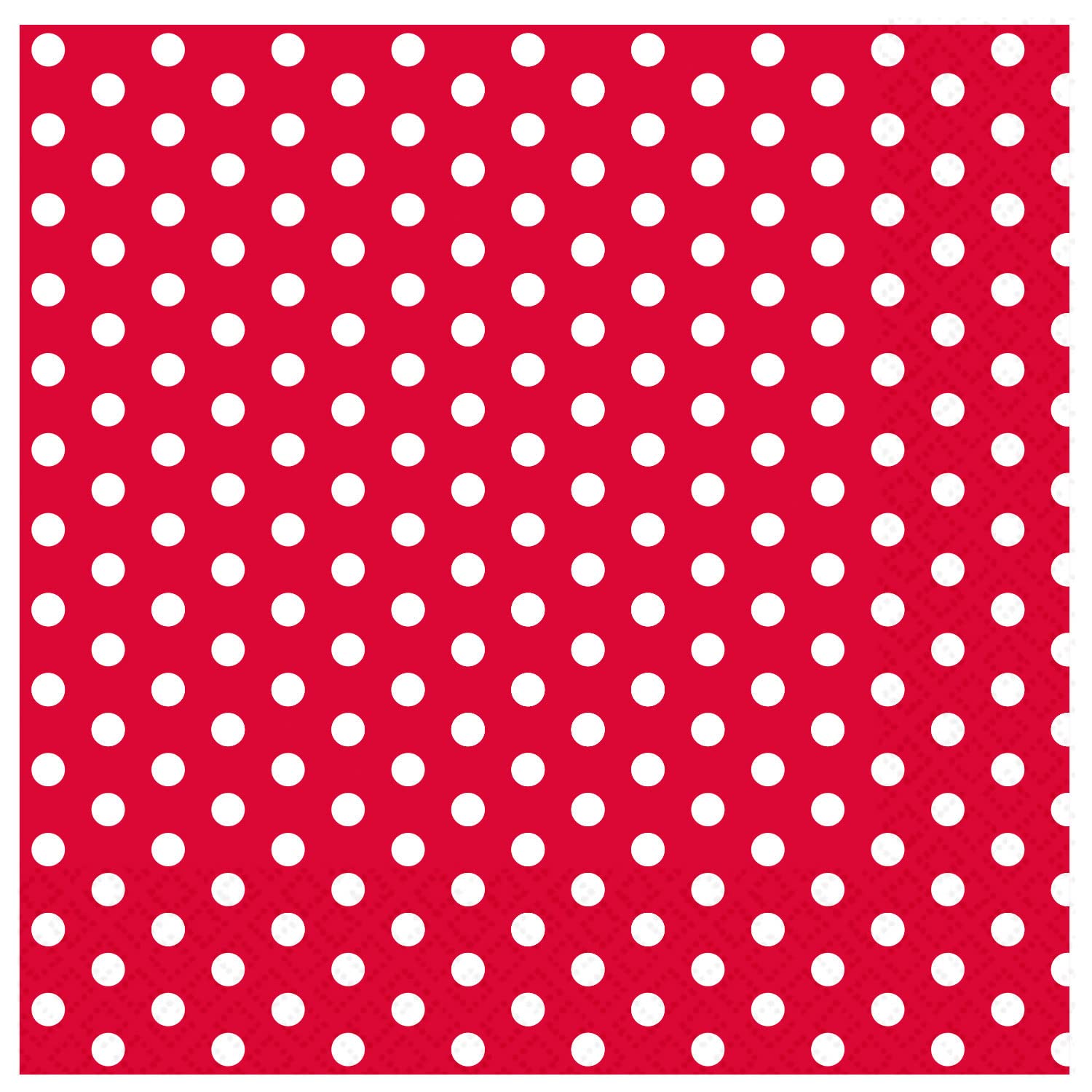 Amscan 9916380 - Fiesta Red & White Spots Party Luncheon Napkins - 20 Pack
