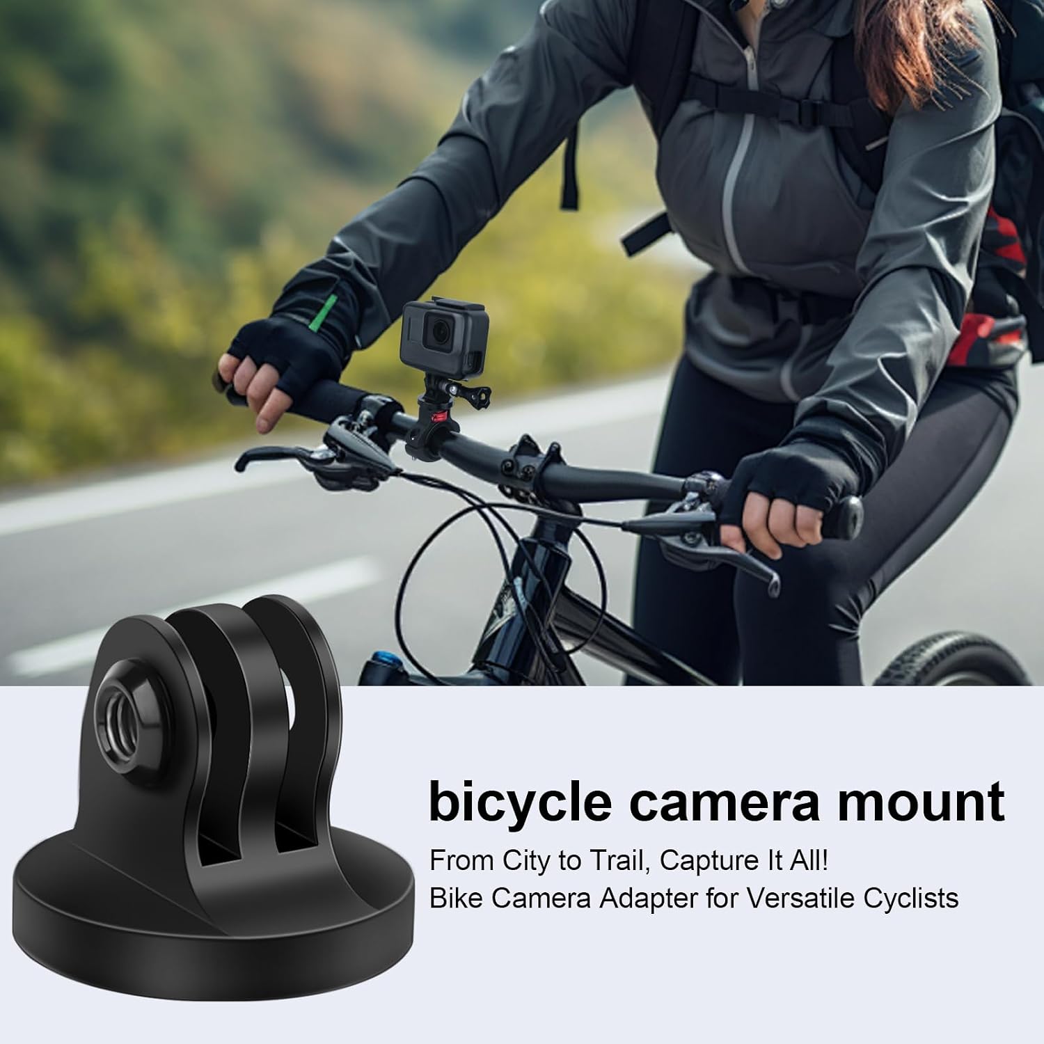 Aluminum Tripod Mount Adapter (2-Pack) with Foldable Locking Thumbscrews for GoPro Hero 13/12/11/10, Compatible with Standard 1/4"-20 Tripods, Monopods & Action Gear - YD038 image 4