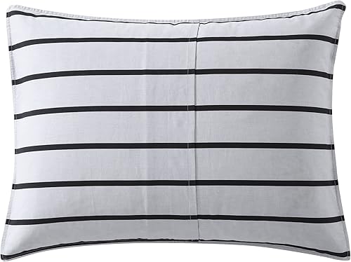 Miniatura 10 de Nautica - Juego de edredón tamaño Queen, juego de ropa de cama reversible de algodón, decoración del hogar de diseño para todas las estaciones (gris