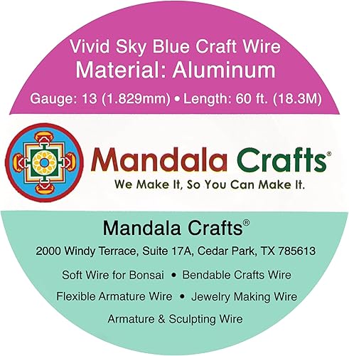 Vista 10 de Mandala Crafts Alambre de aluminio anodizado de calibre 8 para hacer joyas, alambre gris flexible de color de 32 pies, flexible y flexible