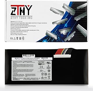 ZTHY BTY-L77 Laptop Battery Replacement for MSI GT72 2QD 2QE 2PE 6QE GT72S 6QF 6QD GT72VR 6RD GT80 2QE 2QD 2QC GT80S 6QE Dominator WT72 6QK 2OL MS-1781 MS-1783 2PE-022CN 2QD-1019XCN 11.1V 83.25Wh